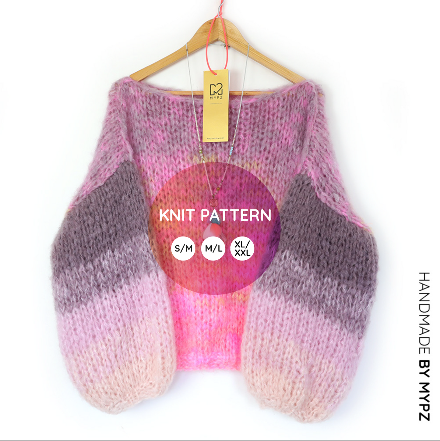 Breipatroon – MYPZ Basic Chunky trui Karma No15 (ENG-NL-FR-DE-ES)