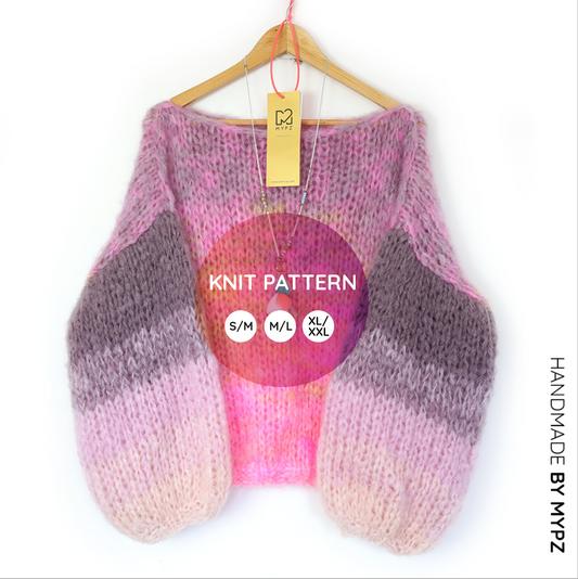 Breipatroon – MYPZ Basic Chunky trui Karma No15 (ENG-NL-FR-DE-ES)