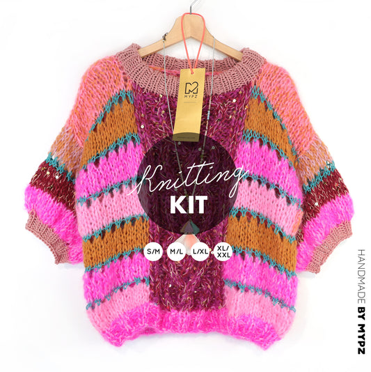 Breipakket – MYPZ Light Alpaca Mohair Top Wildberry No10 (ENG-NL-DE)