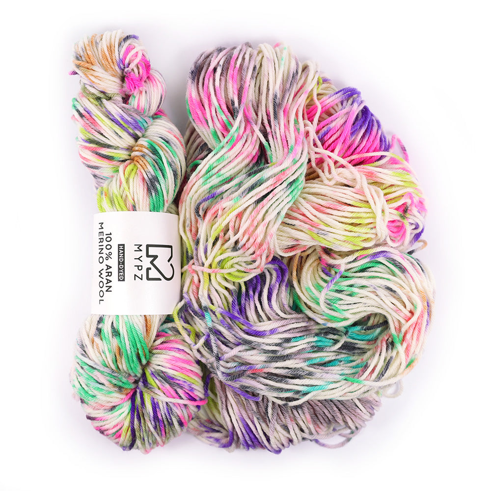 MYPZ Hand-dyed 100% Aran Merino Wool – Fusion