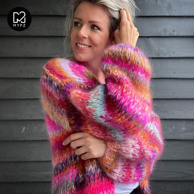 Breipakket – MYPZ Chunky Mohair vest Piece No.15 (ENG-NL-ES)