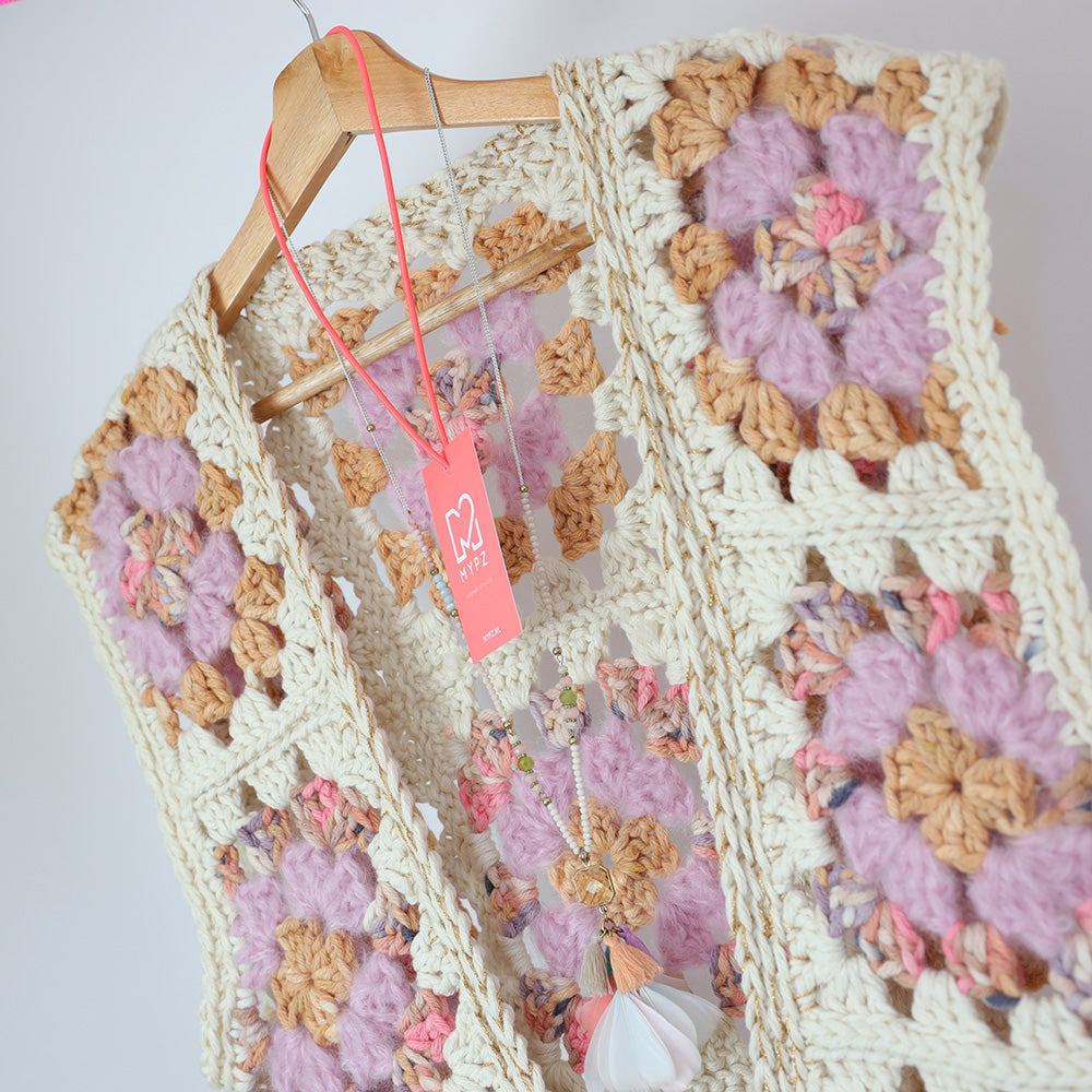 Haakpatroon - MYPZ Granny Boho Gilet Sea (ENG-NL)