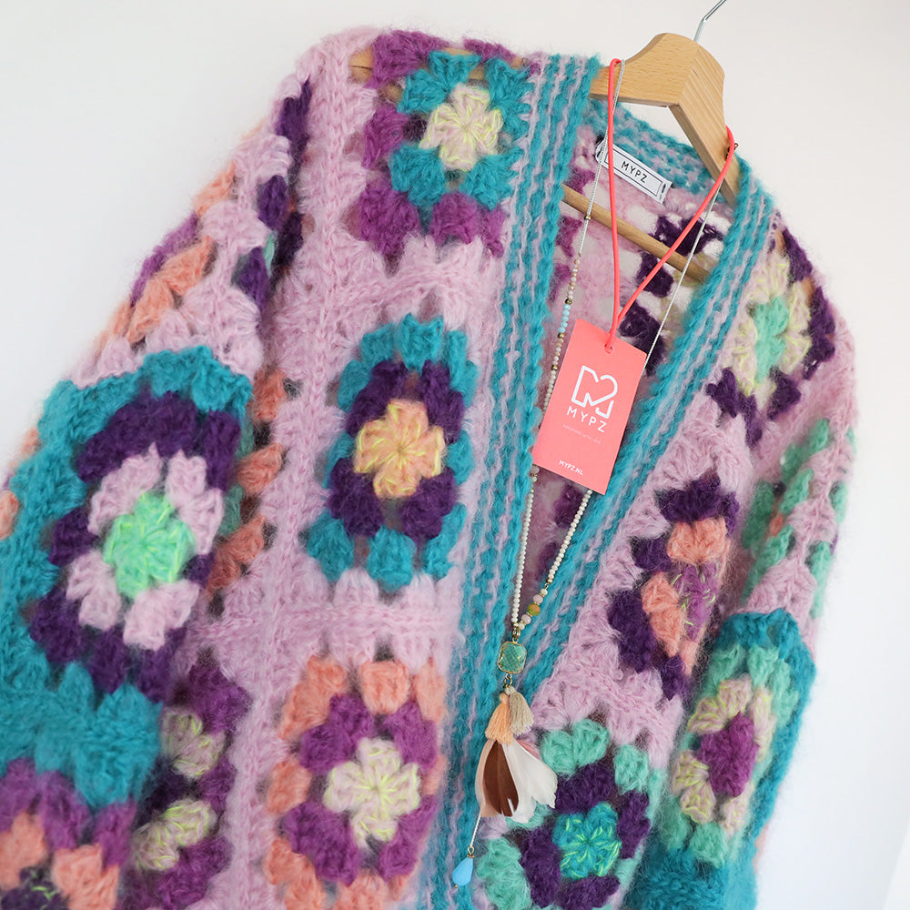 Haakpakket - MYPZ Granny square bomber vest Hailey (ENG-NL)