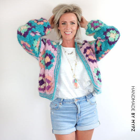 Haakpakket - MYPZ Granny square bomber vest Hailey  (ENG-NL)