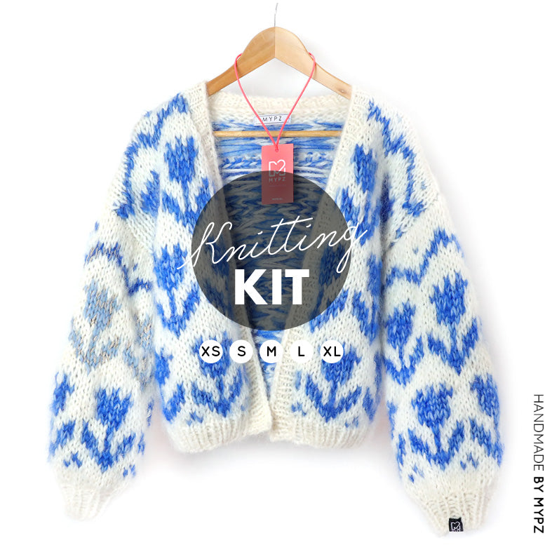 Breipakket – MYPZ Chunky Bomber vest Tulpen Blauw No.9 (ENG-NL)