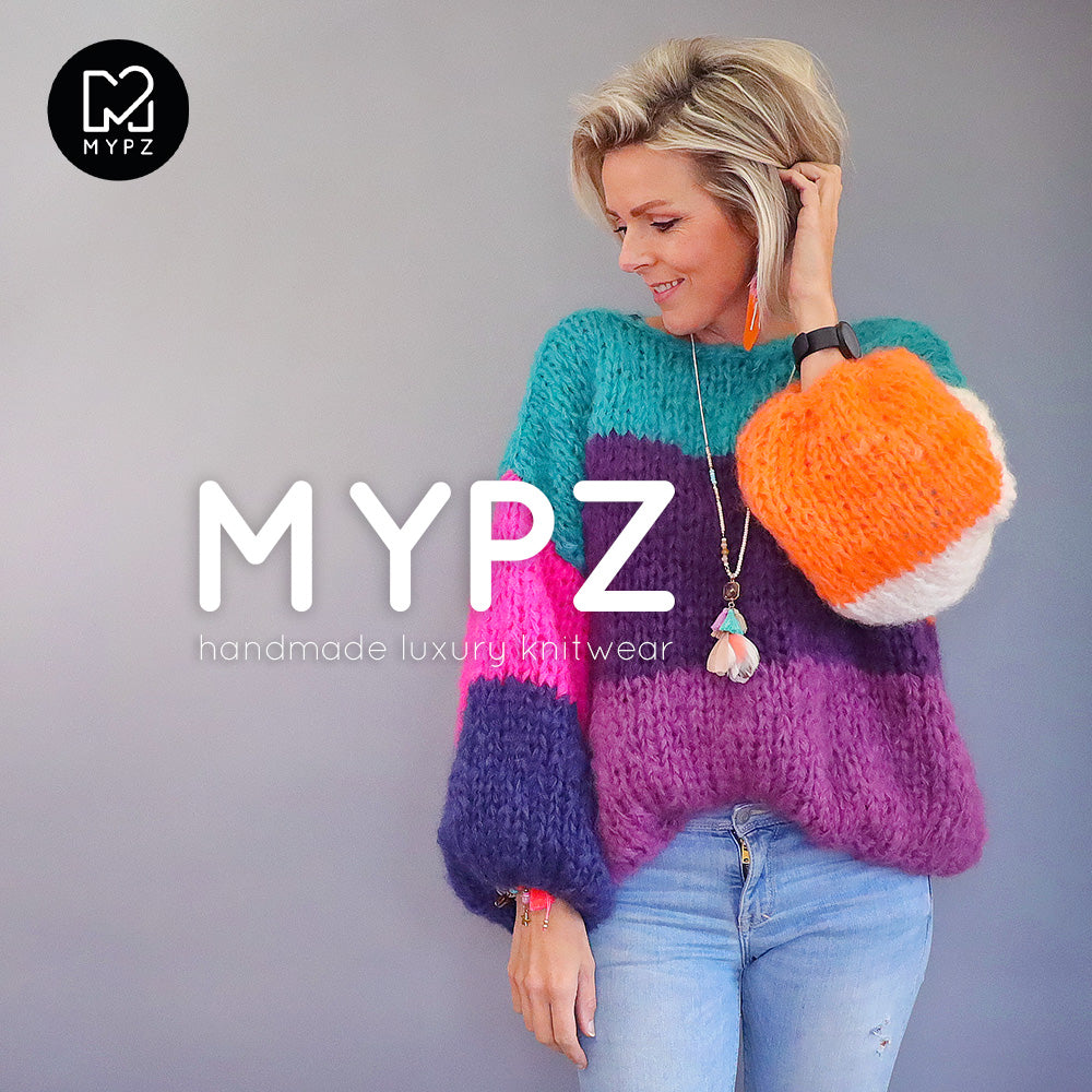 Breipatroon – MYPZ basic chunky mohair trui Mila No15 (ENG-NL-DE-FR-ES)