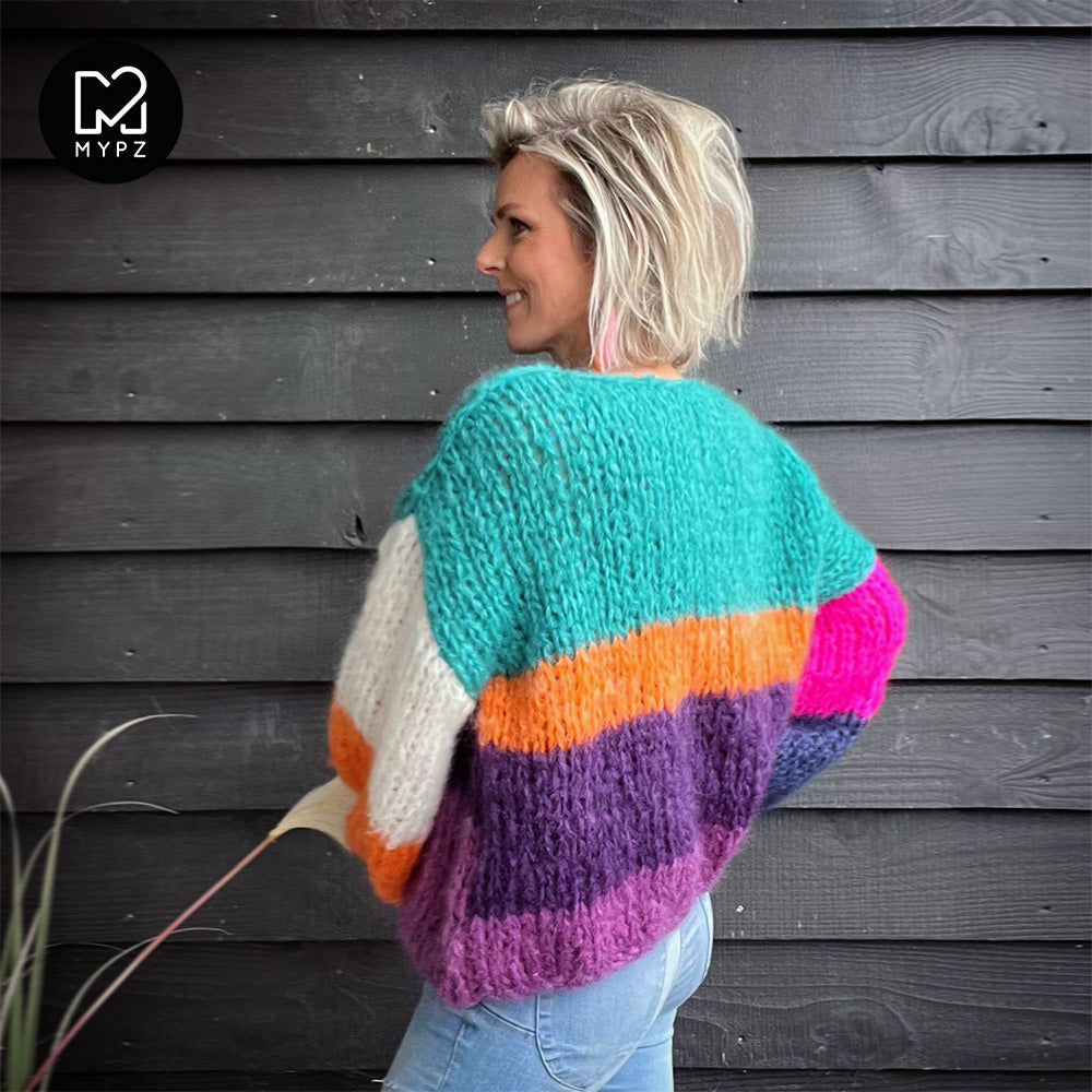 Breipatroon – MYPZ basic chunky mohair trui Mila No15 (ENG-NL-DE-FR-ES)