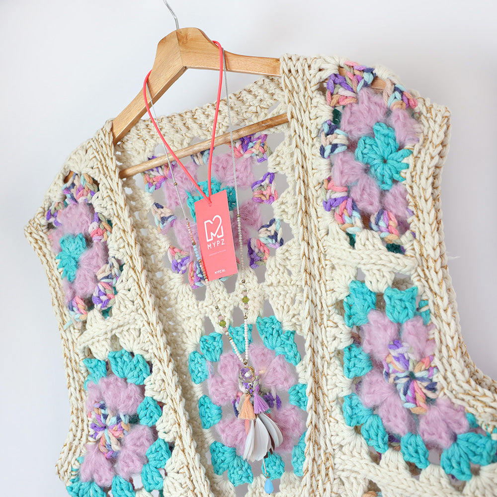 Haakpatroon - MYPZ Granny Boho Gilet Sea (ENG-NL)