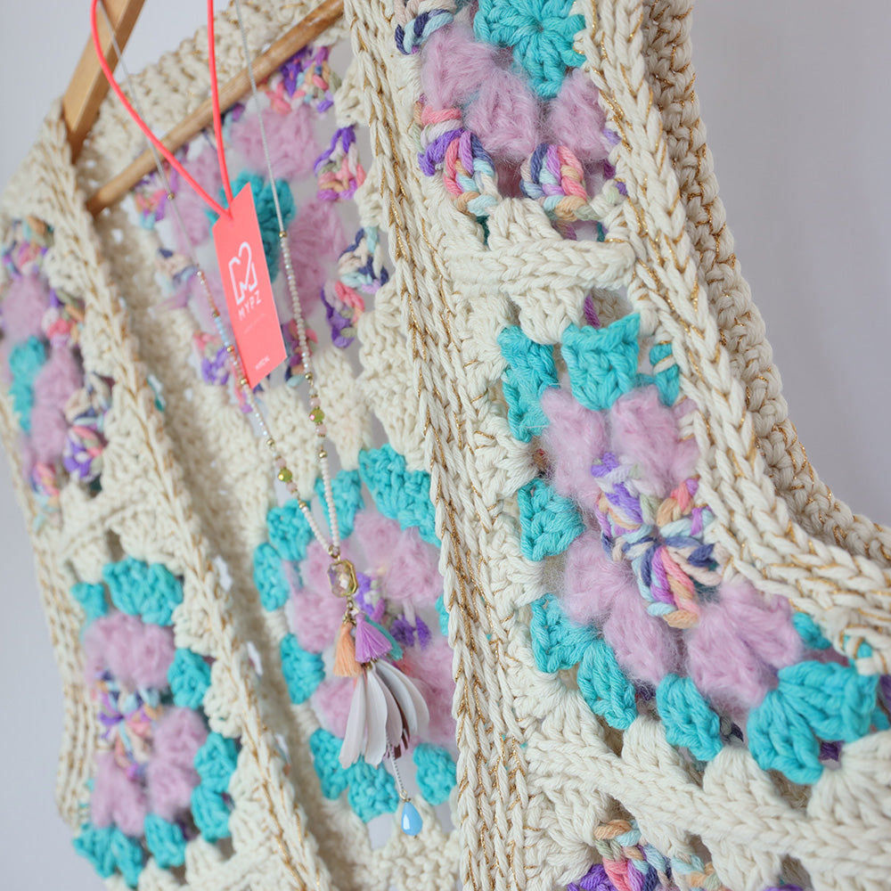 Haakpatroon - MYPZ Granny Boho Gilet Sea (ENG-NL)