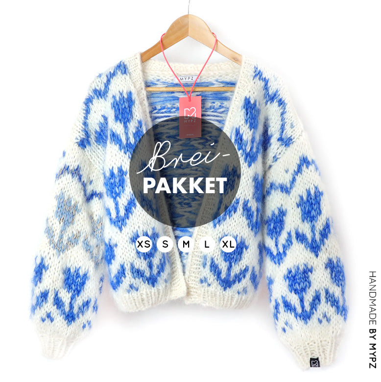 Breipakket – MYPZ Chunky Bomber vest Tulpen Blauw No.9 (ENG-NL)
