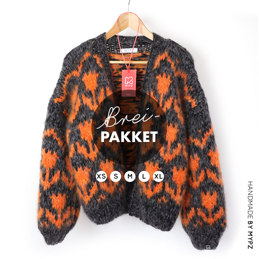 Breipakket – MYPZ Chunky Bomber vest Tulpen Oranje No.9 (ENG-NL)