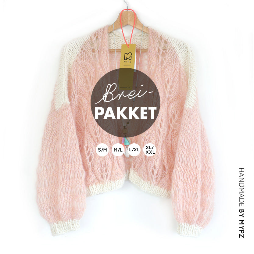 Breipakket – MYPZ Light Mohair Cardigan Leaves No9 (ENG-NL)
