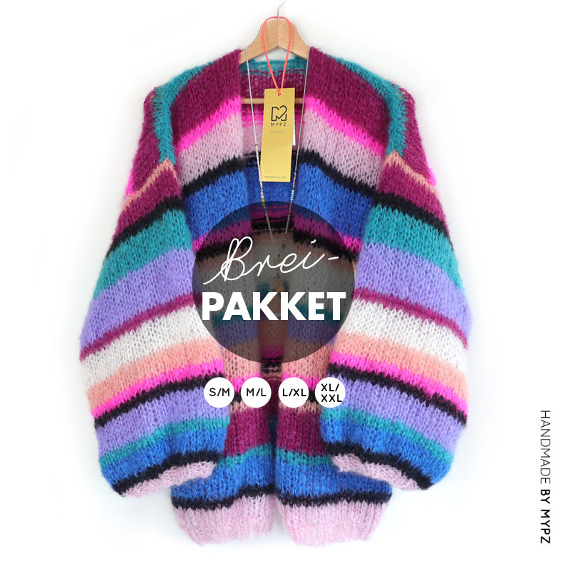 Breipakket – MYPZ Basic Light Mohair vest Asher No10 (ENG-NL)