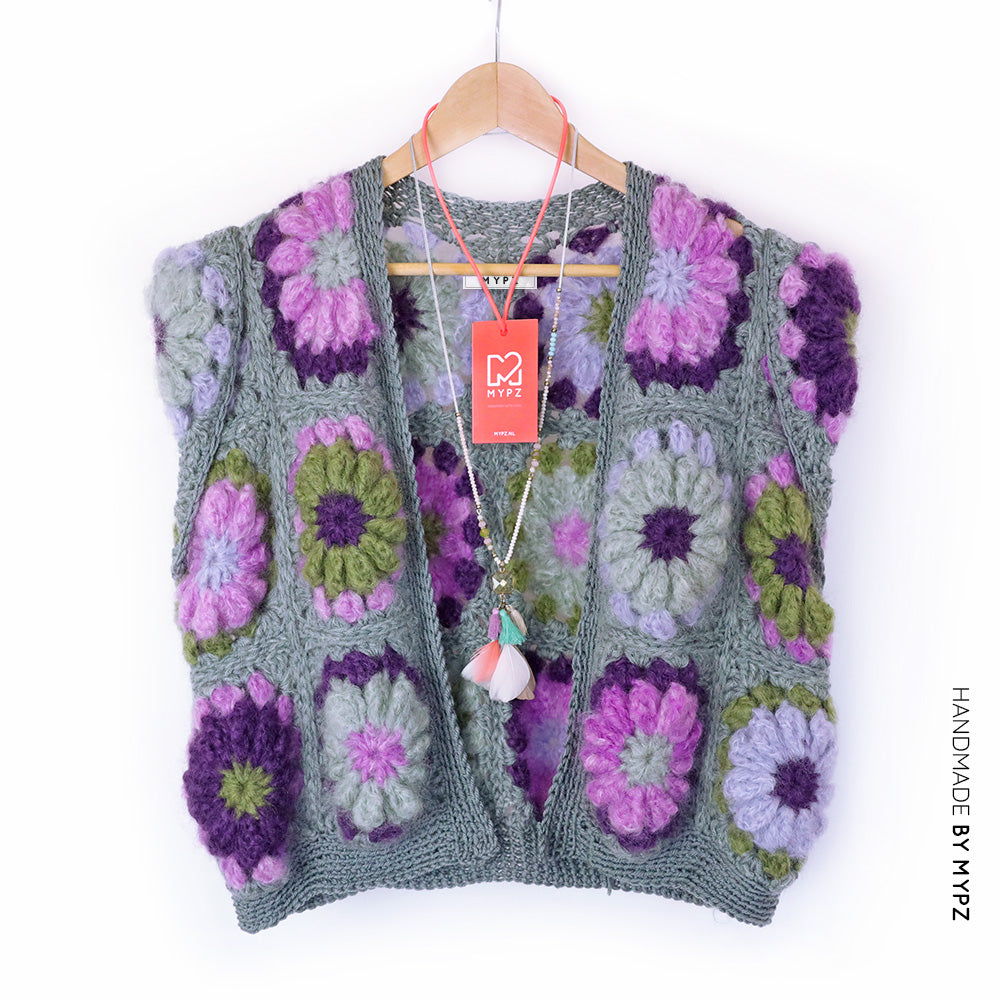 Haakpatroon - MYPZ 3D Granny Gilet Daisy Green (ENG-NL)