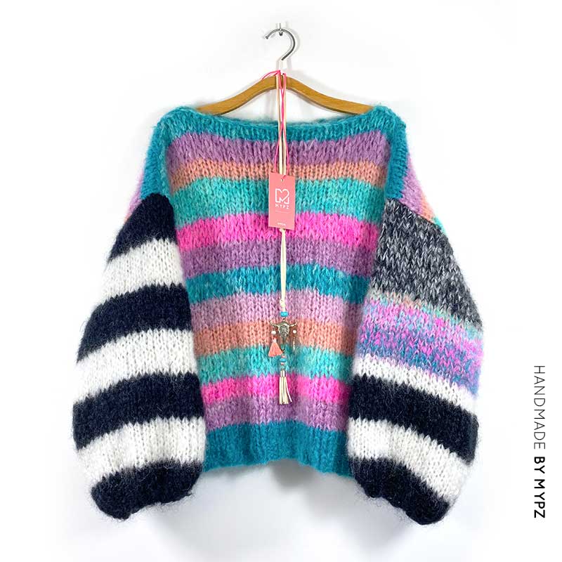 MYPZ colorsplash mohair pullover No9