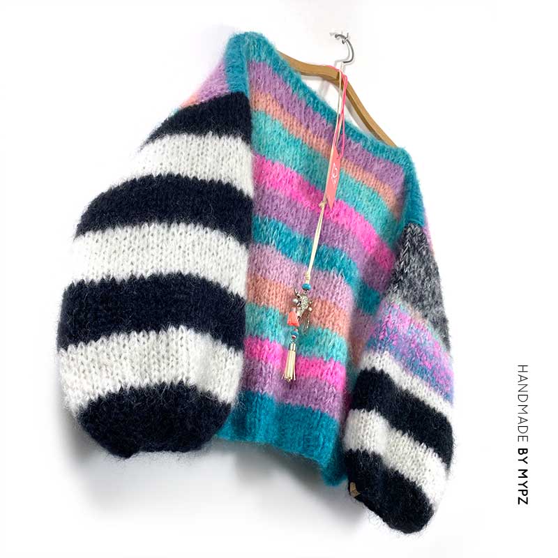 MYPZ colorsplash mohair pullover No9