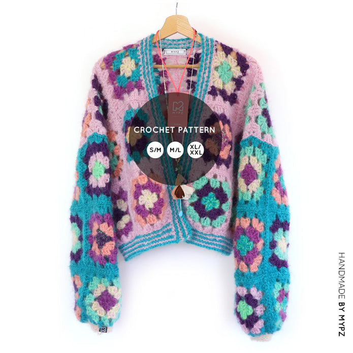 Haakpatroon - MYPZ Granny square bomber vest Hailey (ENG-NL)