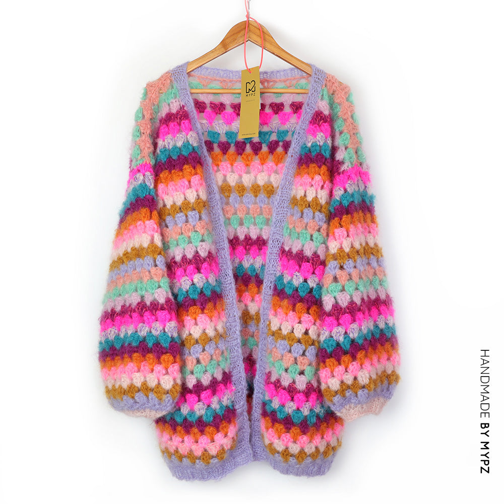 Haakpatroon - MYPZ Mohair Granny stripes vest Spirit (ENG-NL)