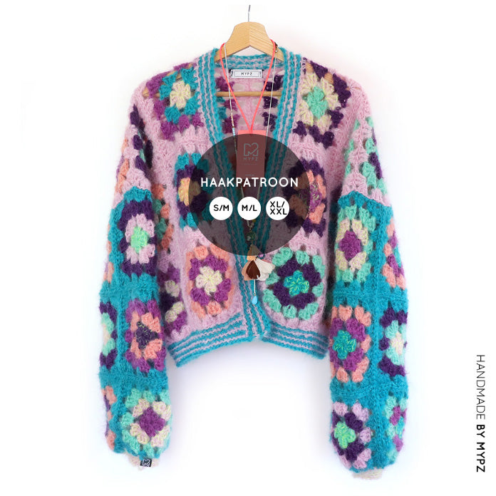 Haakpatroon - MYPZ Granny square bomber vest Hailey (ENG-NL)