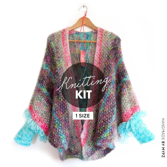 MYPZ Knitting Kit Loopy Love Cardigan Rocket No9