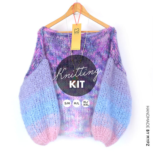 Breipakket – MYPZ Basic Chunky trui Heliotrope No15 (ENG-NL-FR-DE-ES)