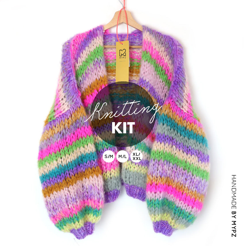 Breipakket – MYPZ kort Chunky Mohair vest Aurora No.15 (ENG-NL)