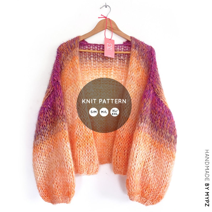 Knit pattern – MYPZ Chunky Gradient Mohair Cardigan No15 (ENG-NL) – MYPZ  Handmade Luxury