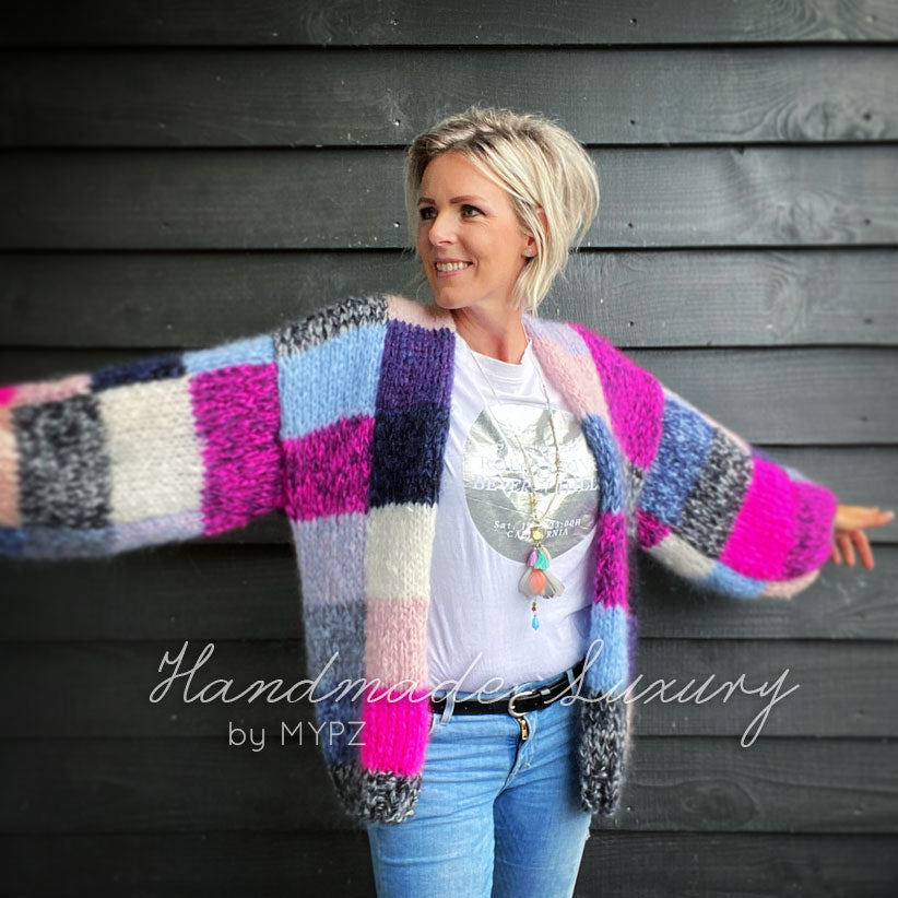 MYPZ mohair patchwork cardigan no9