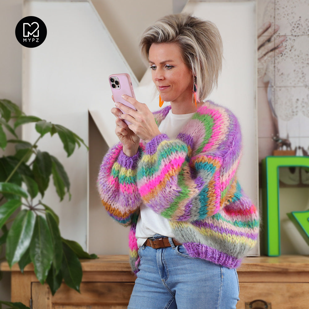 Breipakket – MYPZ kort Chunky Mohair vest Aurora No.15 (ENG-NL)