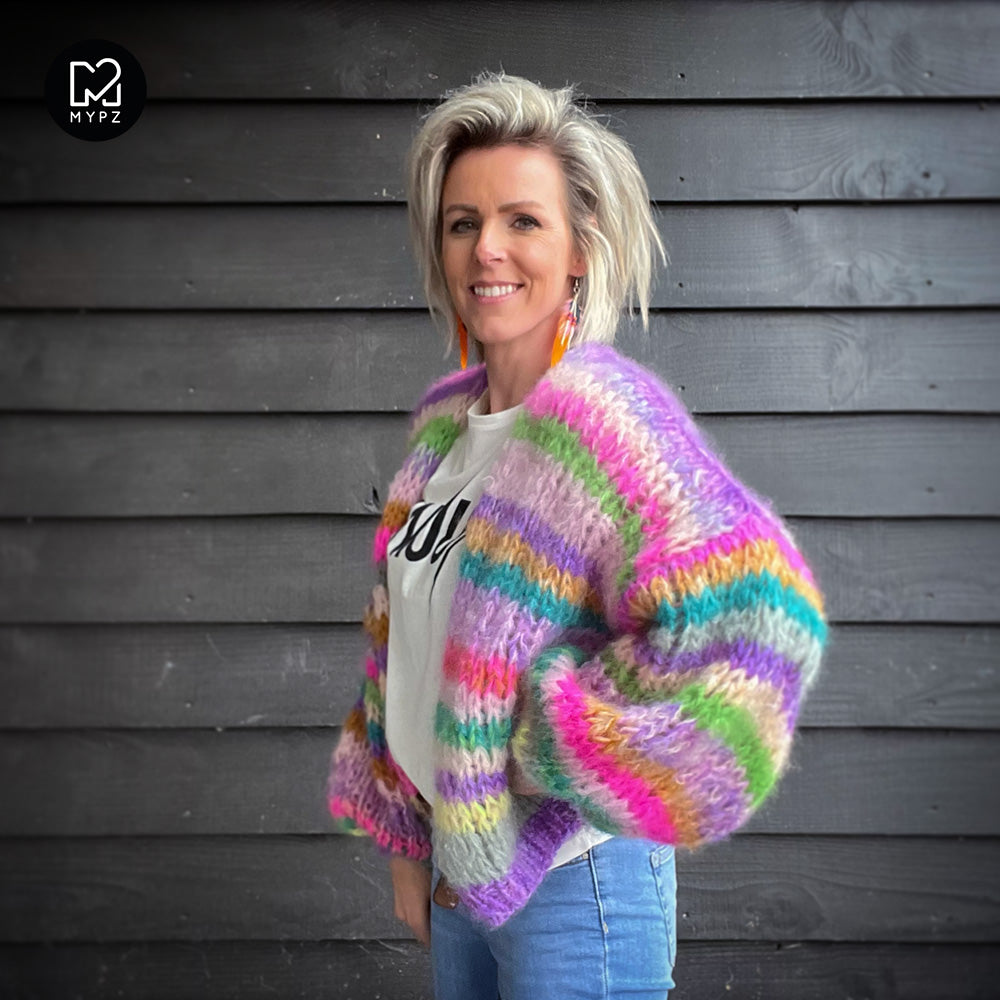 Breipakket – MYPZ kort Chunky Mohair vest Aurora No.15 (ENG-NL)