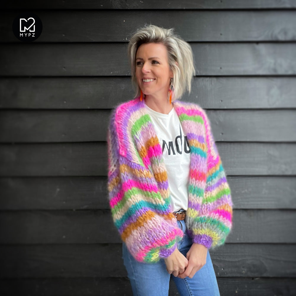 Breipakket – MYPZ kort Chunky Mohair vest Aurora No.15 (ENG-NL)