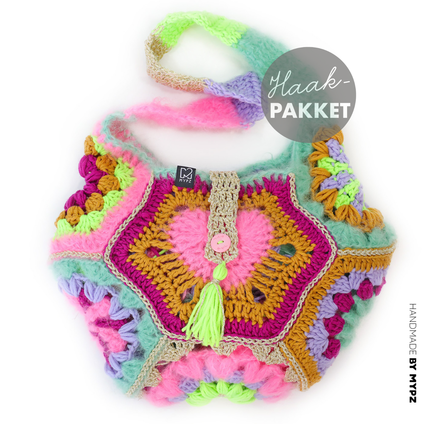 Haakpakket - MYPZ Happiness tas (ENG-NL-DE)