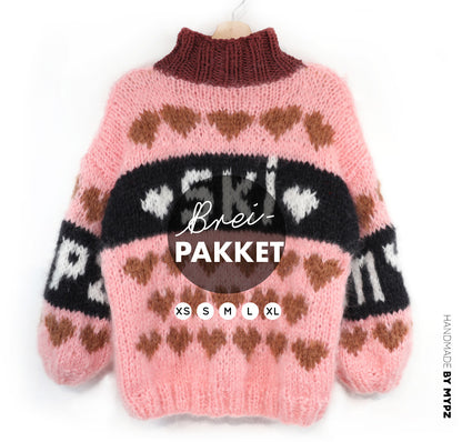 Breipakket – MYPZ Chunky Mohair trui Sugar Slopes No.9 (ENG-NL-DE)