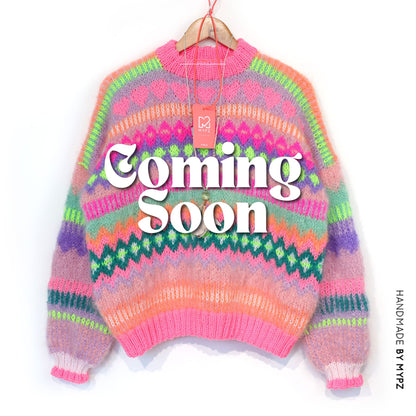 Breipakket – Chunky Mohair Trui Pink Sugar No.6 (ENG-NL-DE)
