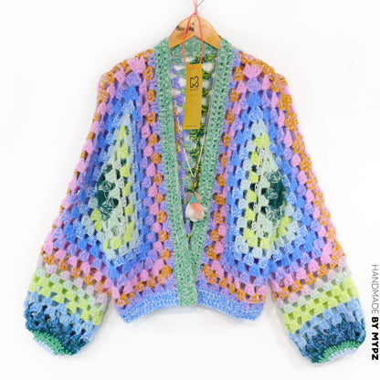 Haakpakket - MYPZ Hexagon Cardigan Lemon Garden (ENG-NL-DE)