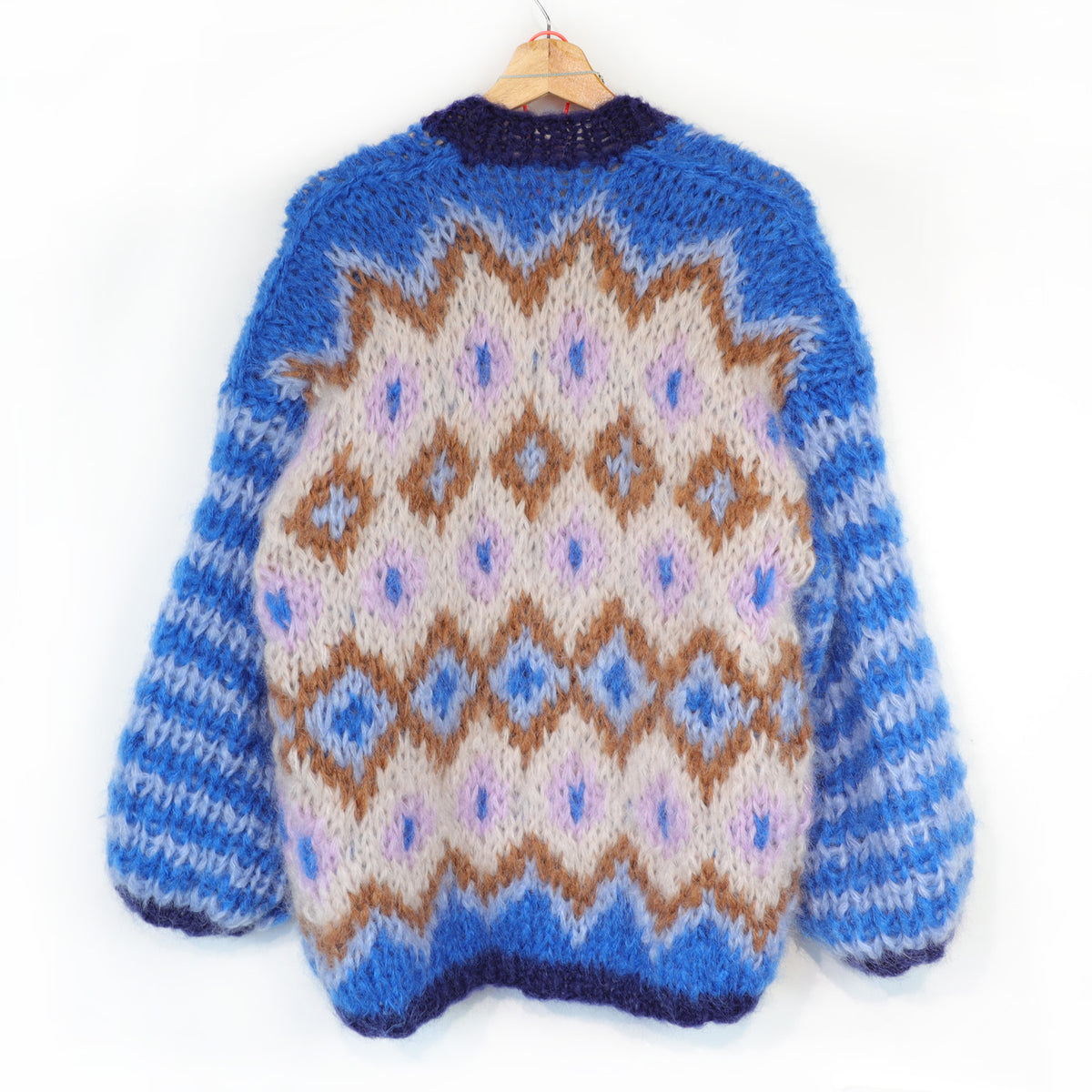 Breipatroon – Chunky Mohair-vest Alpine Breeze nr.12 (ENG-DE-NL-ES-FR-IT-DA-SV-NO)