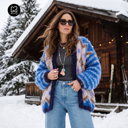 Breipatroon – Chunky Mohair-vest Alpine Breeze nr.12 (ENG-DE-NL-ES-FR-IT-DA-SV-NO)