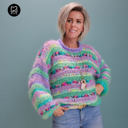 Chunky Mohair-Merino Pullover Archie