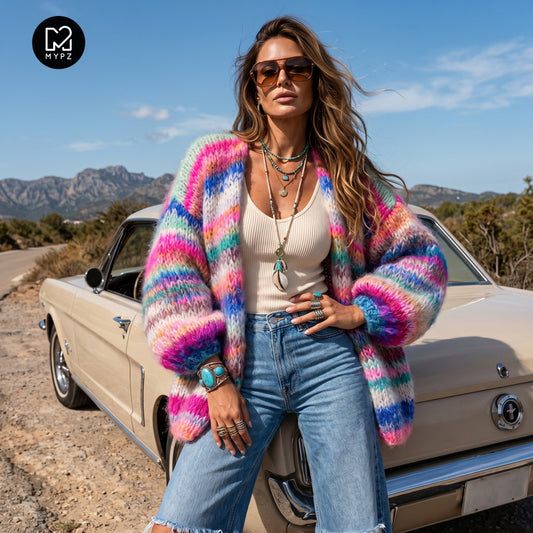 Breipakket – MYPZ Chunky Mohair vest Blue Elegance No.15 (ENG-NL)