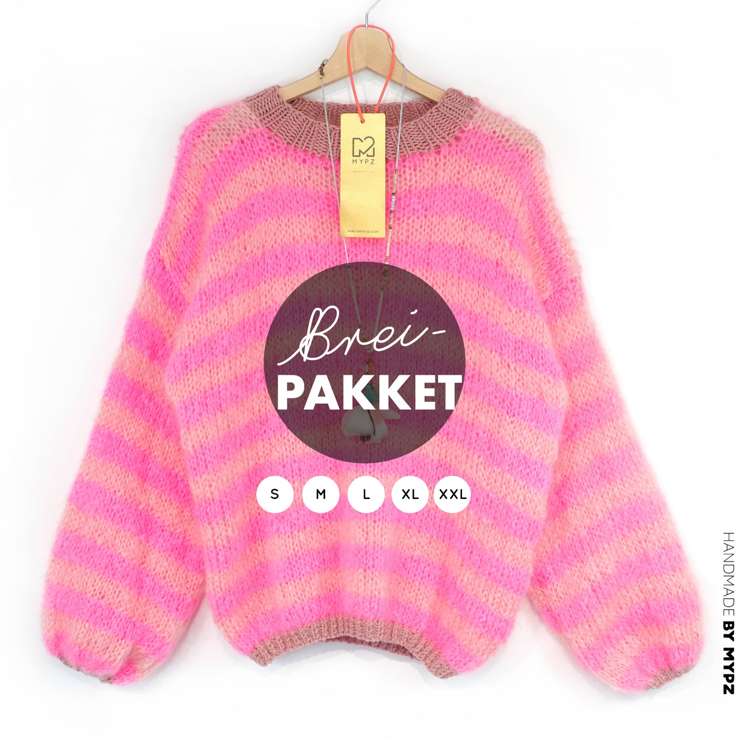 Breipakket– MYPZ Light Mohair Pullover Sweet Bubblegum No8 (ENG-DE-NL)