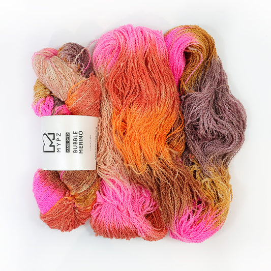 MYPZ Bubble Merino – hand-dyed Pecan