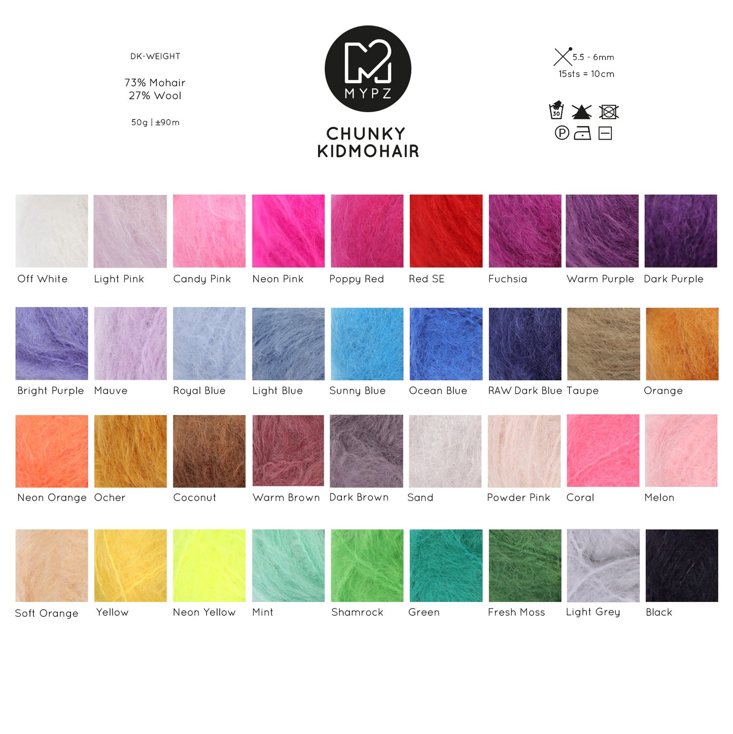 Design Your Own Kit – Knitting kit MYPZ Light Mohair Striped Top No10 (ENG-NL-DE)