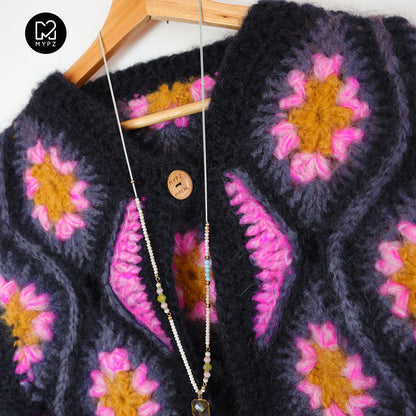 Crochet kit - MYPZ Masterpiece Cardigan Pink Star (ENG-NL)