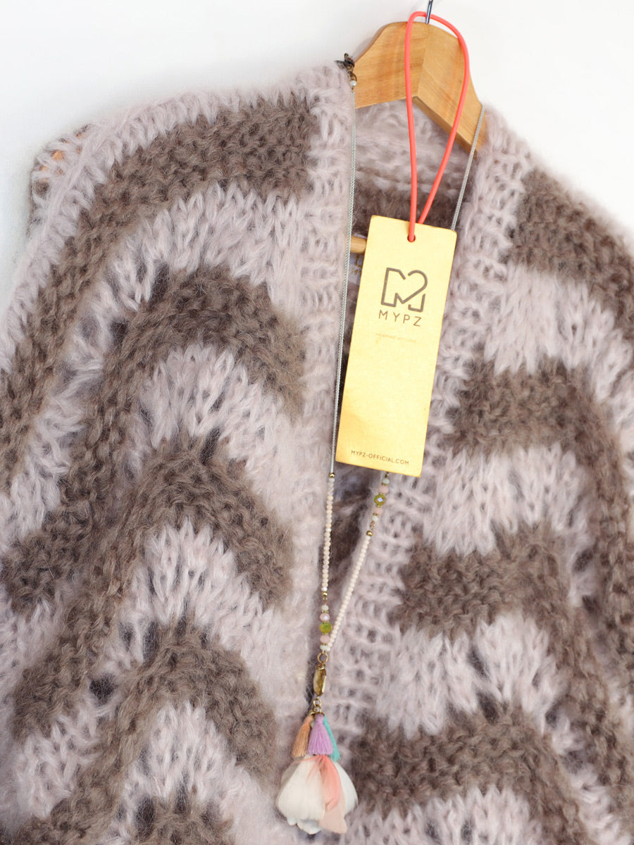 MYPZ kort chunky-mohairvest Stonies Wave