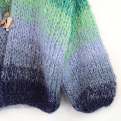 Knitting Kit – MYPZ Chunky Mohair Cardigan Mystic Lagoon No.15 (ENG-DE-NL-ES-FR-IT-DA-SV-NO) 