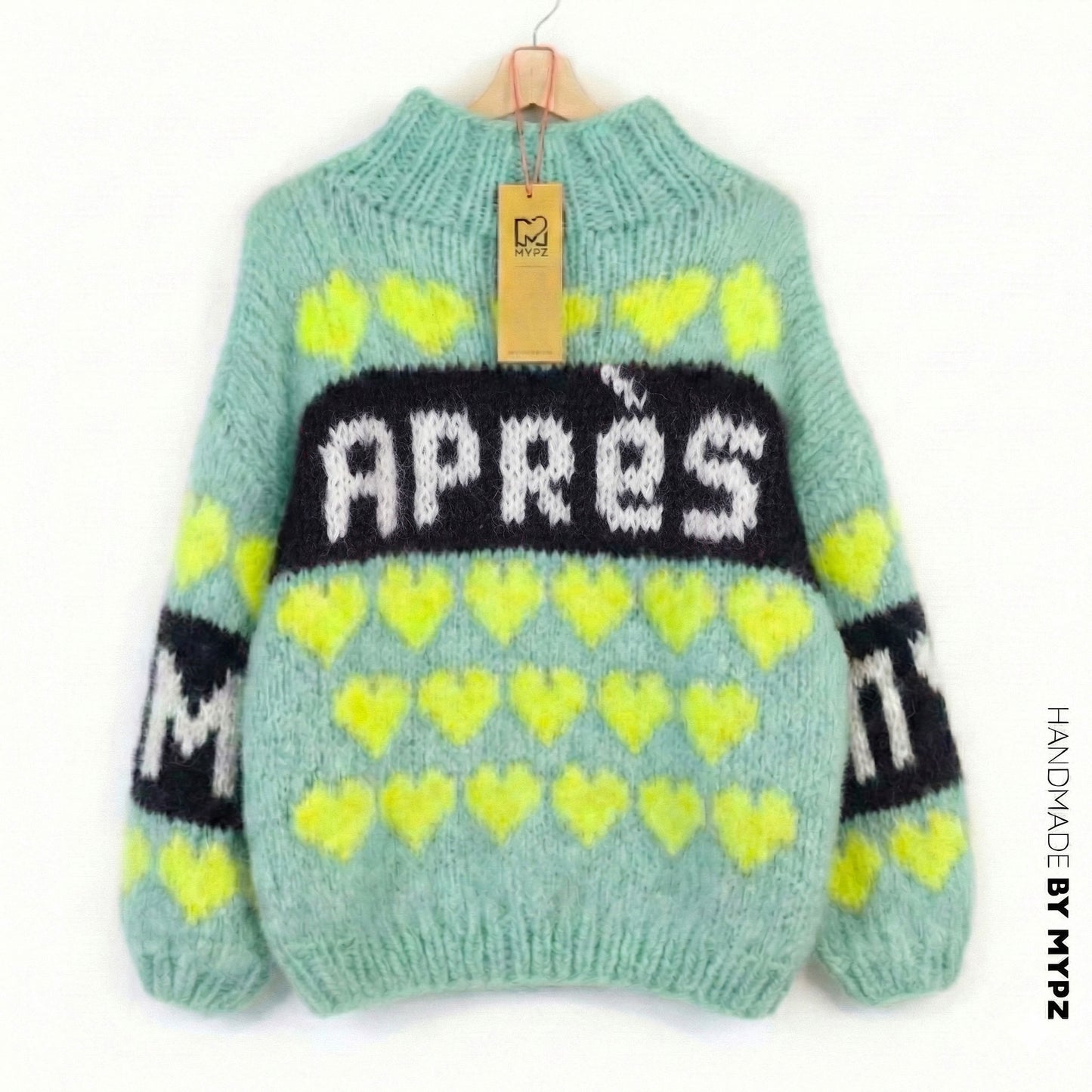 Breipakket – MYPZ Chunky Mohair Trui Mint Love No.9 (ENG-NL-DE)