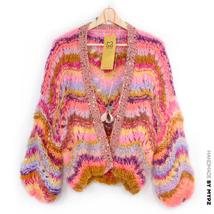 Breipakket – Chunky Mohair vest Colorflow Wave No.12 (ENG-NL-DE)