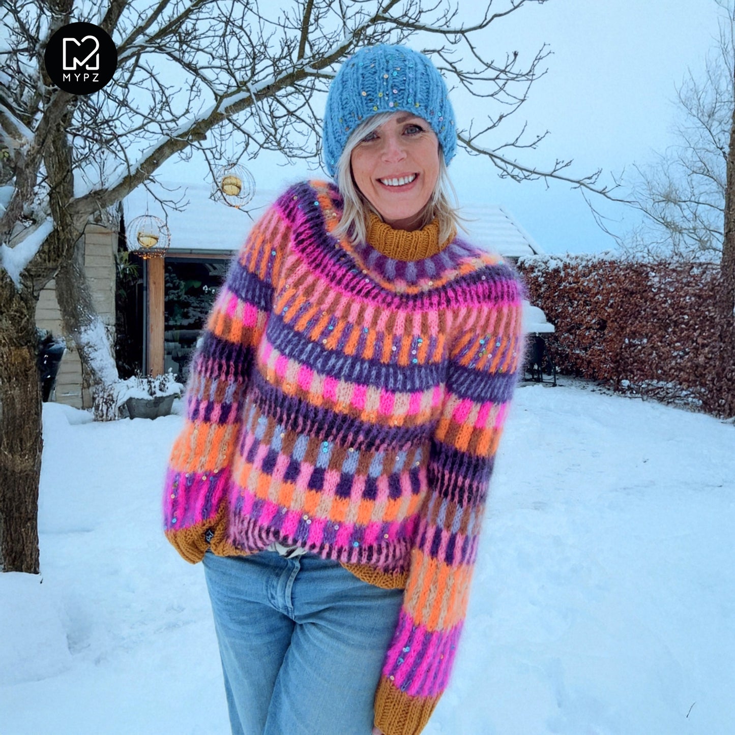 Breipatroon – MYPZ top-down sweater Boho Firefly No6 (ENG-NL-DE)