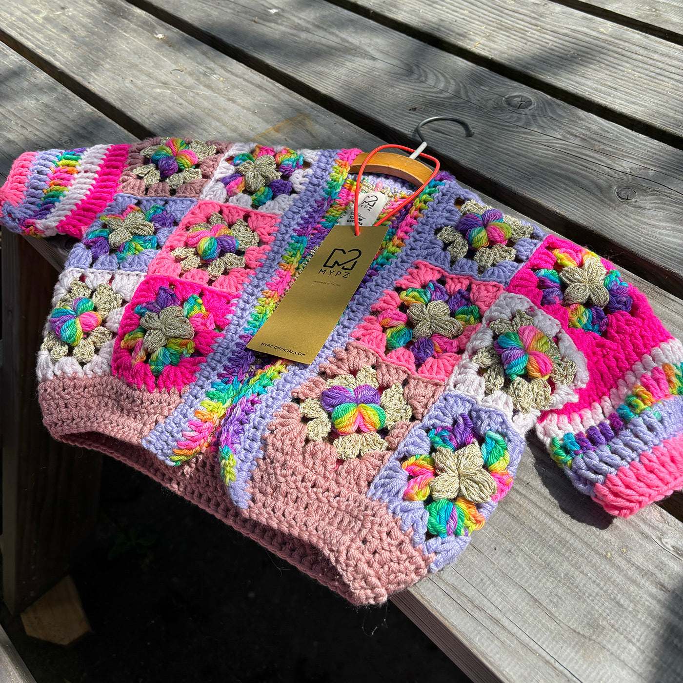 Crochet pattern - Flowergranny cardigan Maia for kids (ENG-NL)