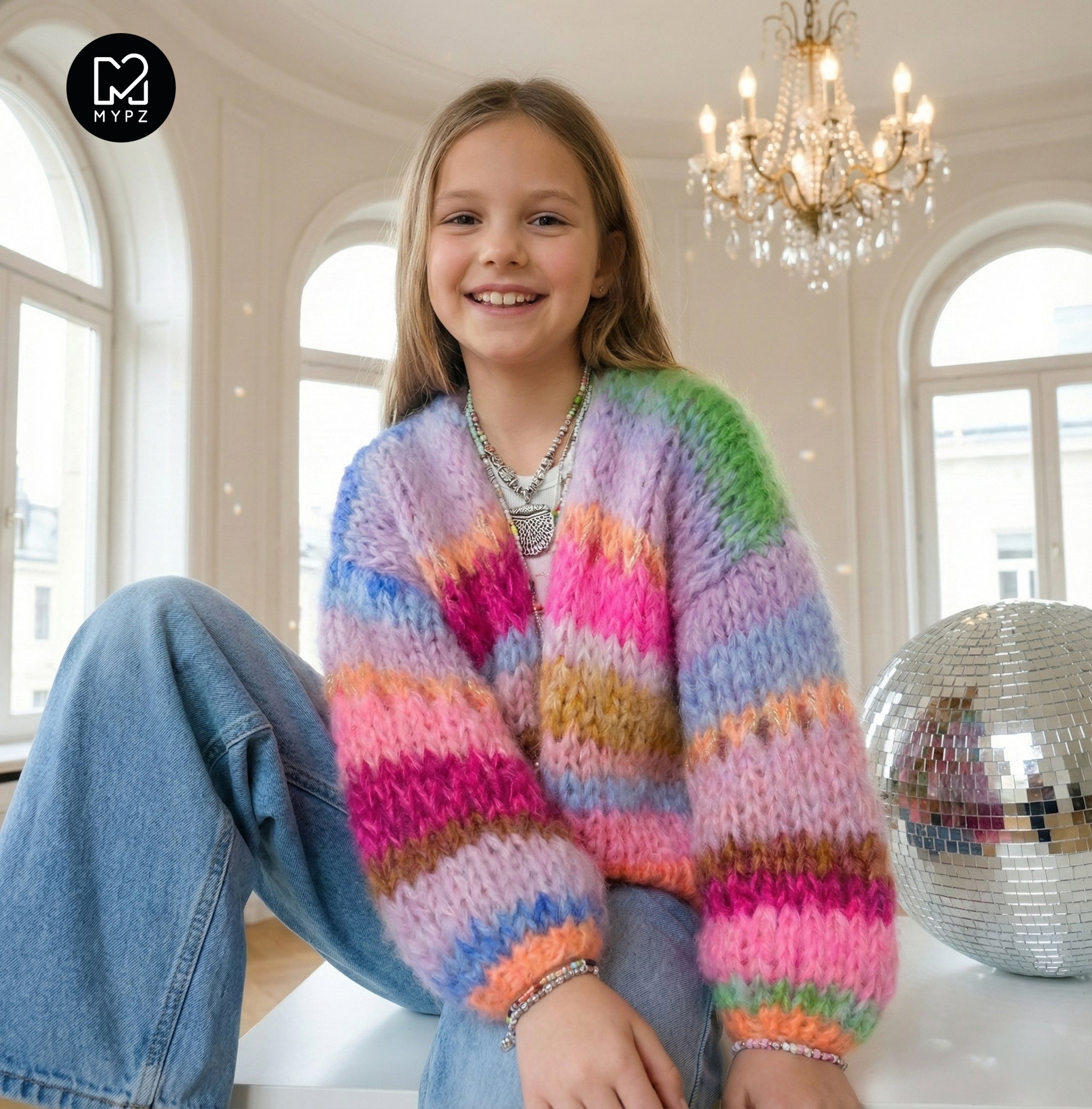Knit pattern – MYPZ Chunky Mohair Cardigan GIRLZ No12 (ENG-NL-DE